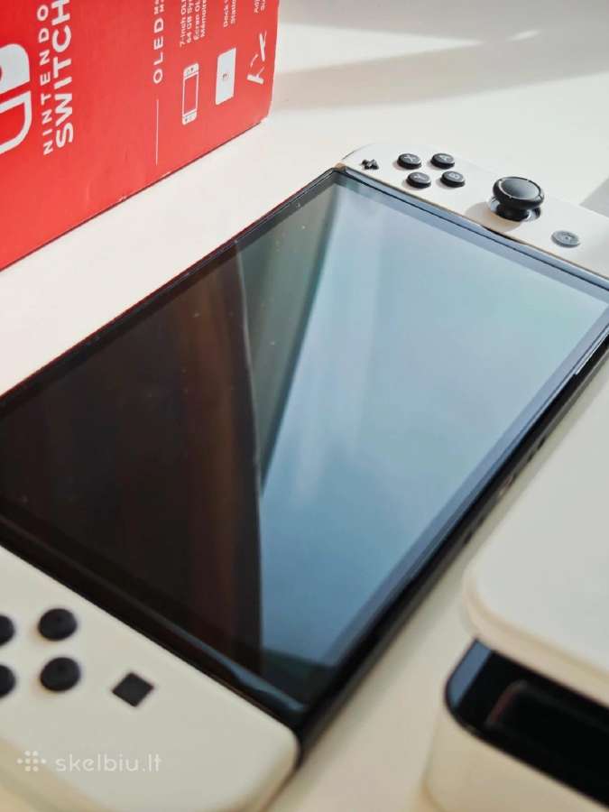 Nintendo Switch Oled White – pilnas komplektas - nuotraukos Nr. 4