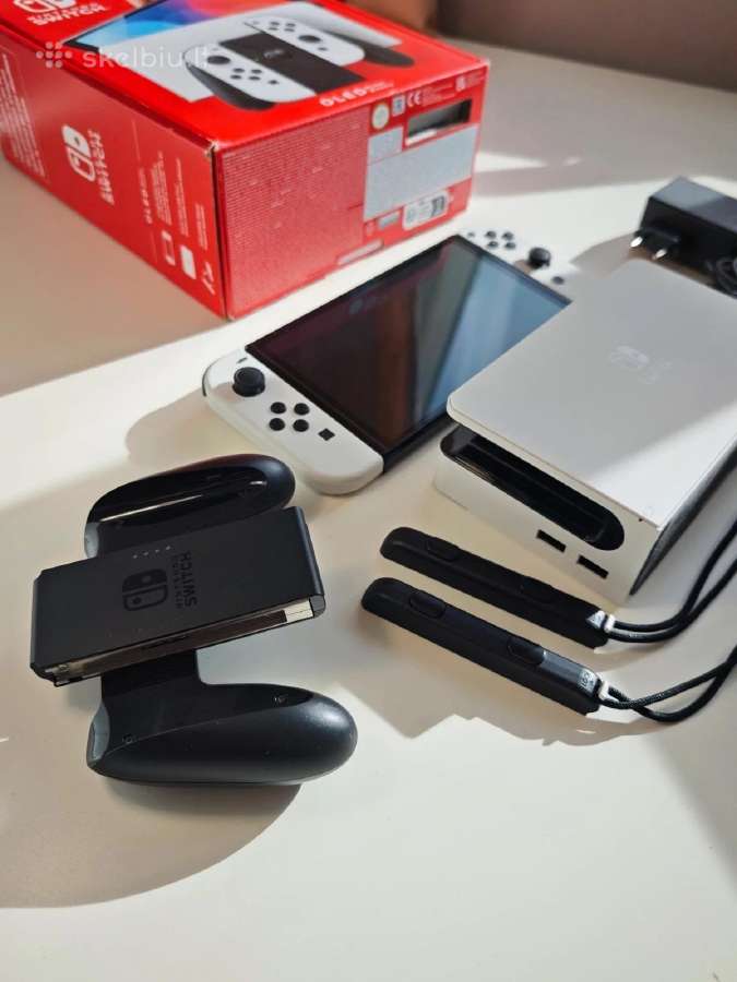 Nintendo Switch Oled White – pilnas komplektas - nuotraukos Nr. 5