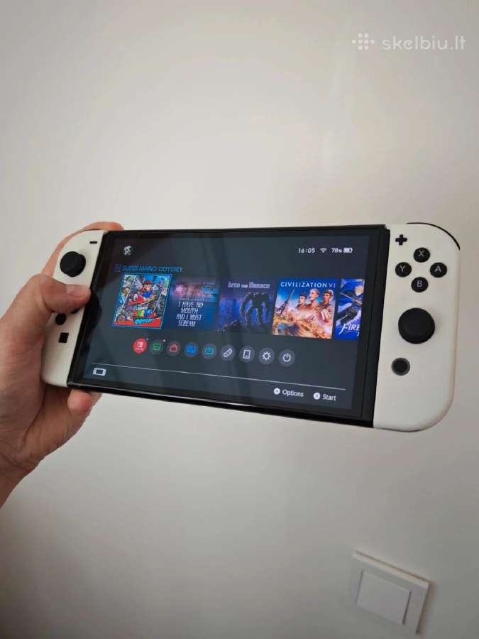 Nintendo Switch Oled White – pilnas komplektas - nuotraukos Nr. 7