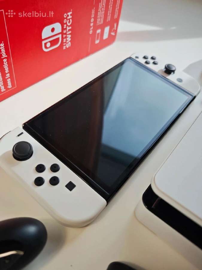 Nintendo Switch Oled White – pilnas komplektas - nuotraukos Nr. 8