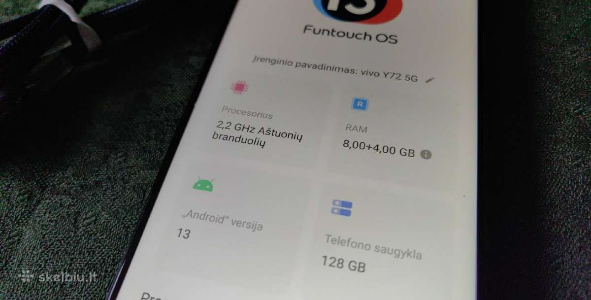 Vivo Y76/72 5G 12/128gb - nuotraukos Nr. 14