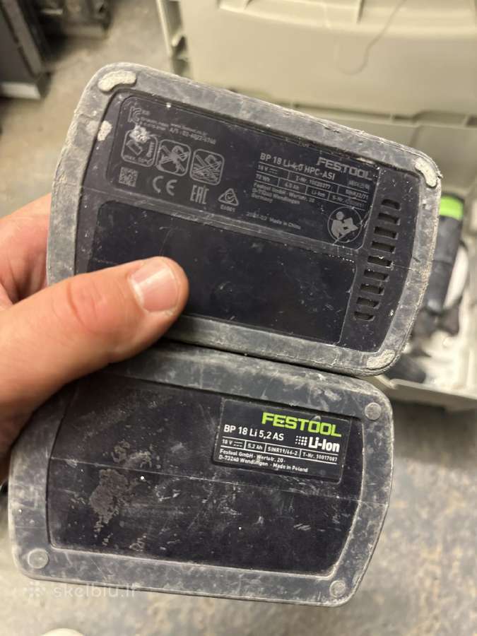 Festool Dwc18-2500 gipso suktukas - nuotraukos Nr. 3