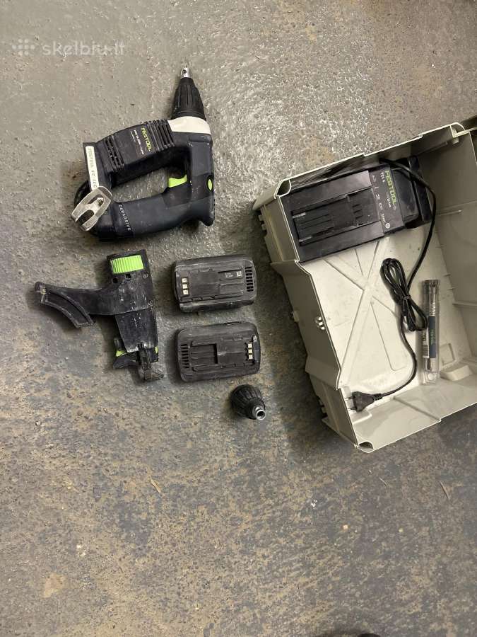 Festool Dwc18-2500 gipso suktukas - nuotraukos Nr. 5