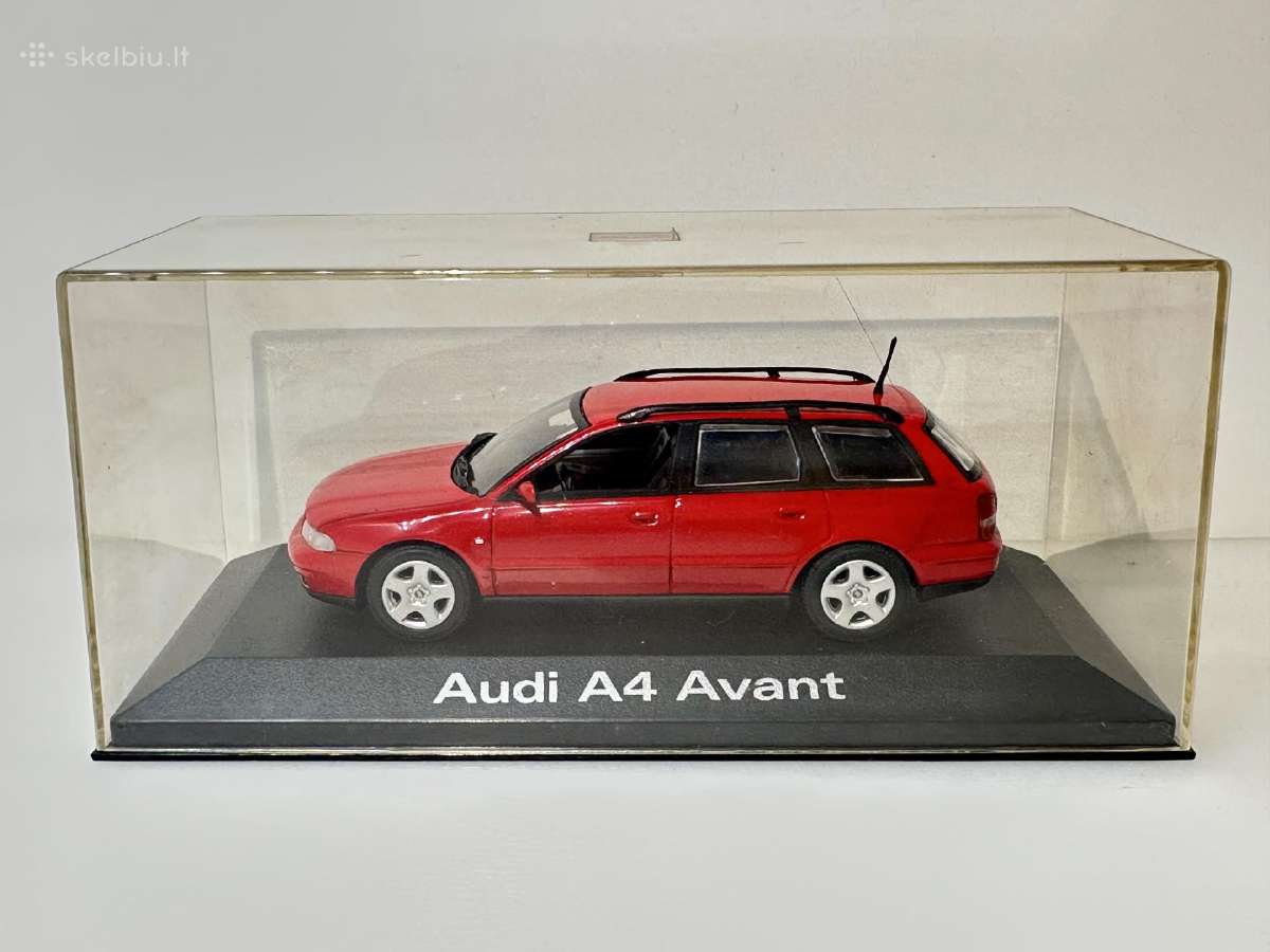 Audi A4 Avant B5 1995 raudona 1:43 Minichamps - nuotraukos Nr. 2