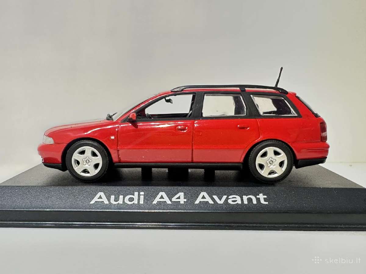 Audi A4 Avant B5 1995 raudona 1:43 Minichamps - nuotraukos Nr. 3
