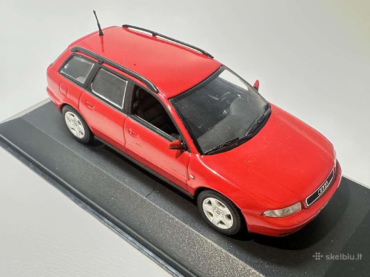 Audi A4 Avant B5 1995 raudona 1:43 Minichamps - nuotraukos Nr. 5