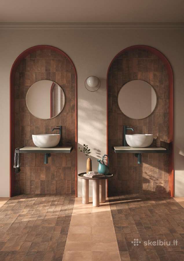 Akmens masės Terracotta Brick plytelės 4 dėžės - nuotraukos Nr. 2