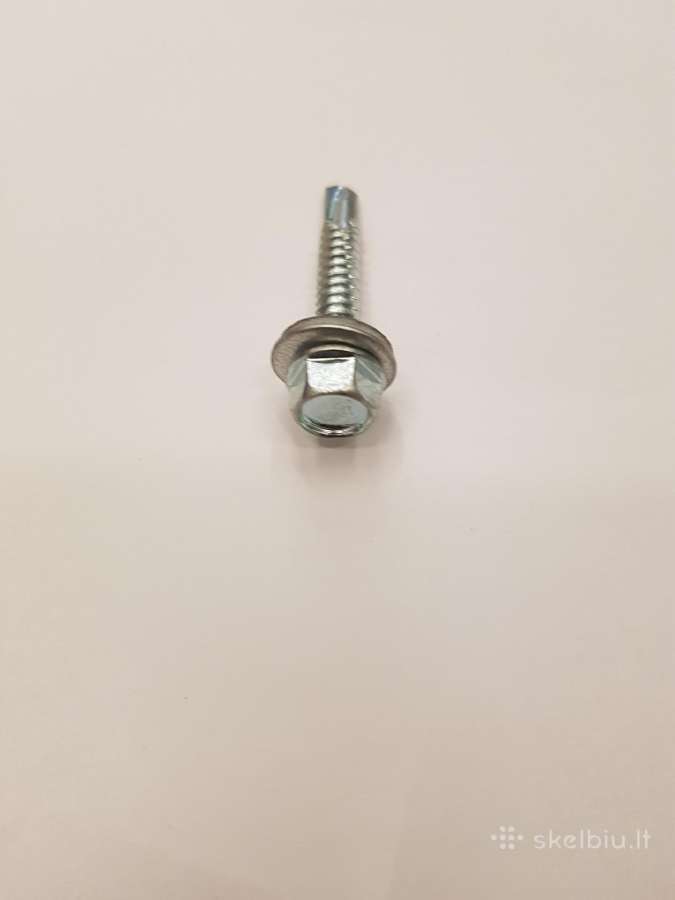Nauji šešiakampiai savisriegiai 6,3x38 mm.su Epdm - nuotraukos Nr. 3