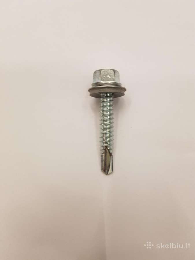 Nauji šešiakampiai savisriegiai 6,3x38 mm.su Epdm - nuotraukos Nr. 4