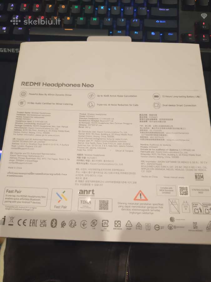 Belaidės ausinės Redmi Neo - nuotraukos Nr. 2