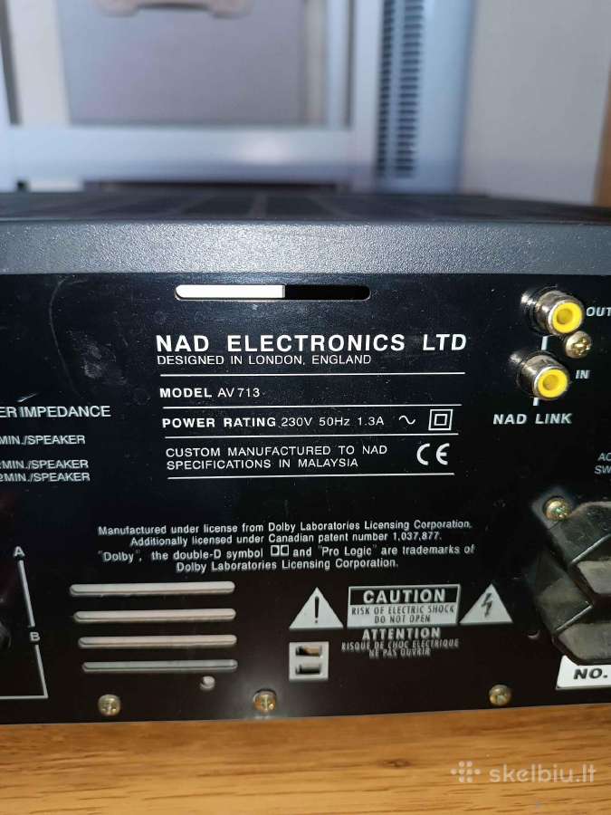 Nad AV 713 imtuvas (resyveris) - nuotraukos Nr. 6