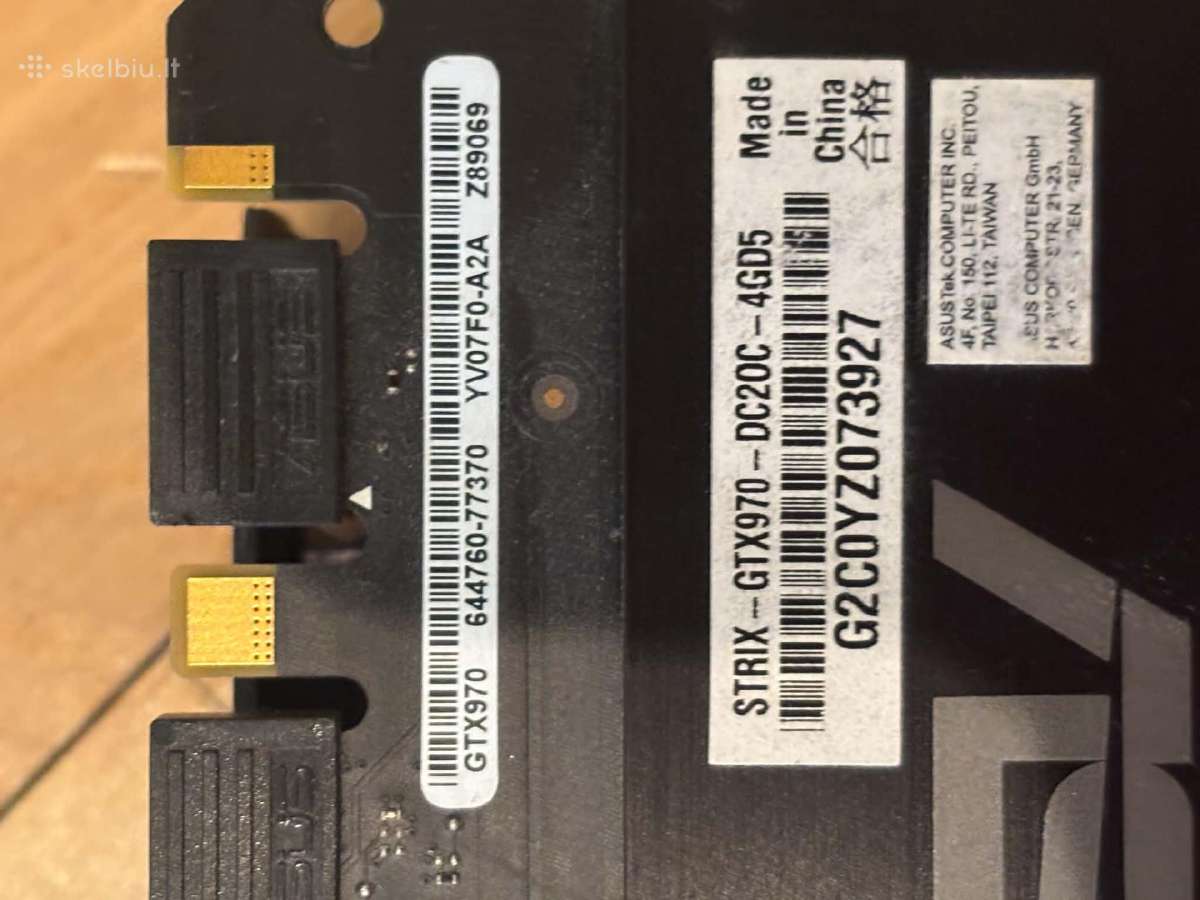 Asus Strix Gtx 970 4gb - nuotraukos Nr. 4