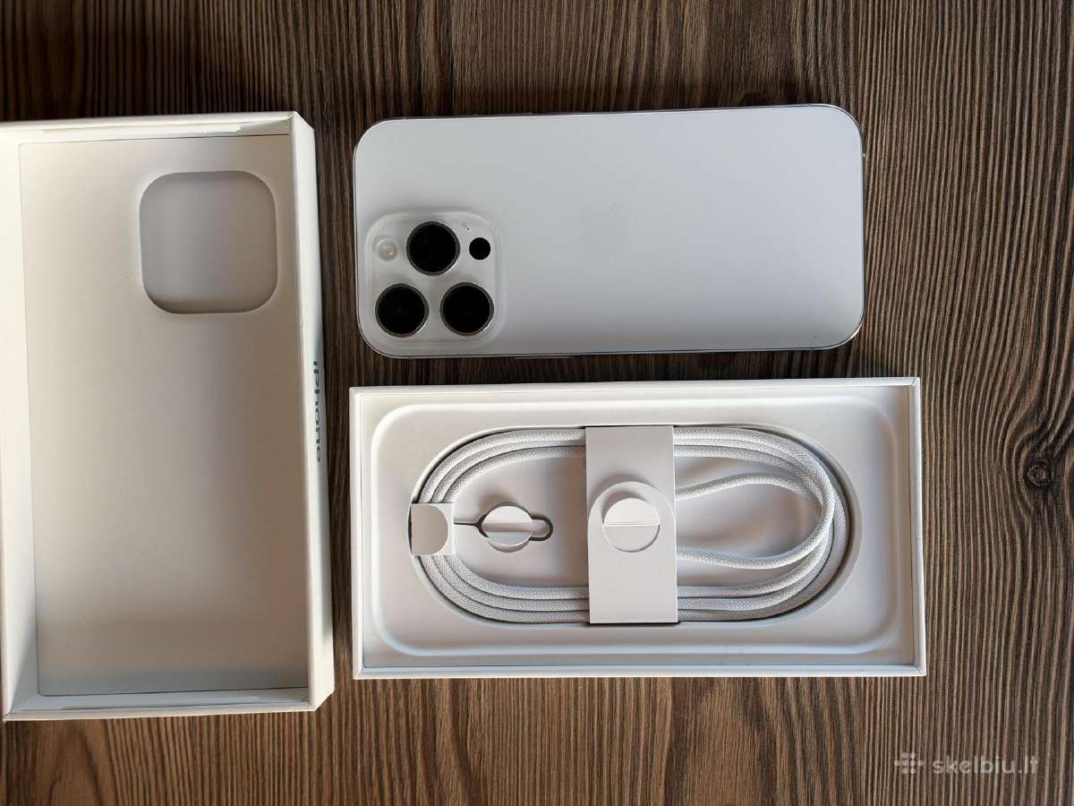 iPhone 16 pro, 256gb, White Titanium - nuotraukos Nr. 5