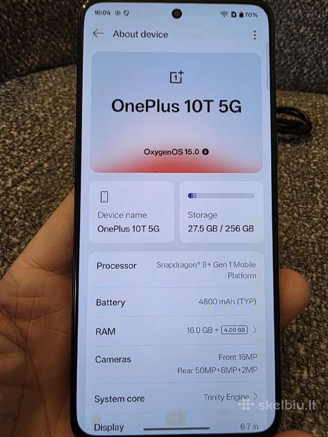 Oneplus 10t 5G 256gb - nuotraukos Nr. 10