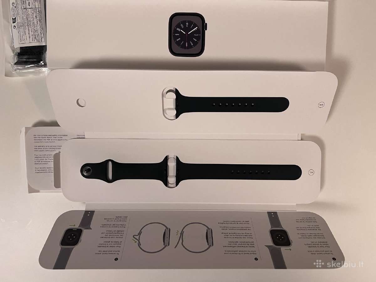 Apple Watch 8, 45mm Ss, Cel, Graphite - nuotraukos Nr. 3