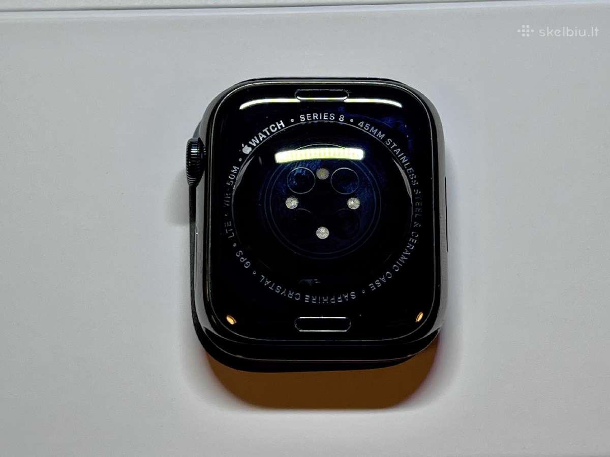 Apple Watch 8, 45mm Ss, Cel, Graphite - nuotraukos Nr. 12