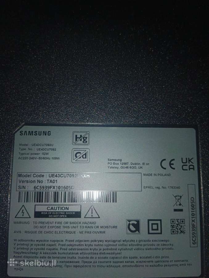 Samsung Ue43cu7092uxxh kaip naujas - nuotraukos Nr. 4
