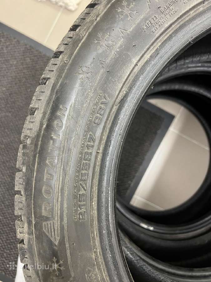 Parduodamos 3x Dunlop 215/55r17 Žieminės padangos - nuotraukos Nr. 3