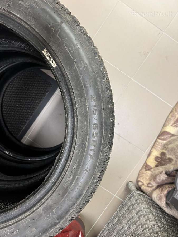 Parduodamos 3x Dunlop 215/55r17 Žieminės padangos - nuotraukos Nr. 5