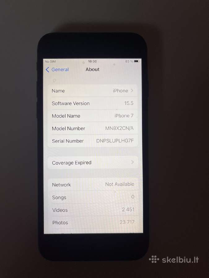 iPhone 7 32gb, 100% baterija - nuotraukos Nr. 4