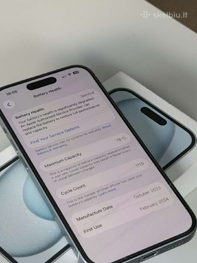 Apple iPhone 15 128gb - nuotraukos Nr. 2