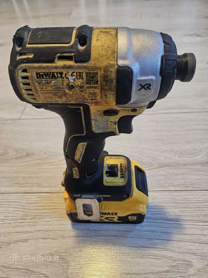 Dewalt Dcf887 35eur, Akumuliatorius 5ah 35 Eur - nuotraukos Nr. 2
