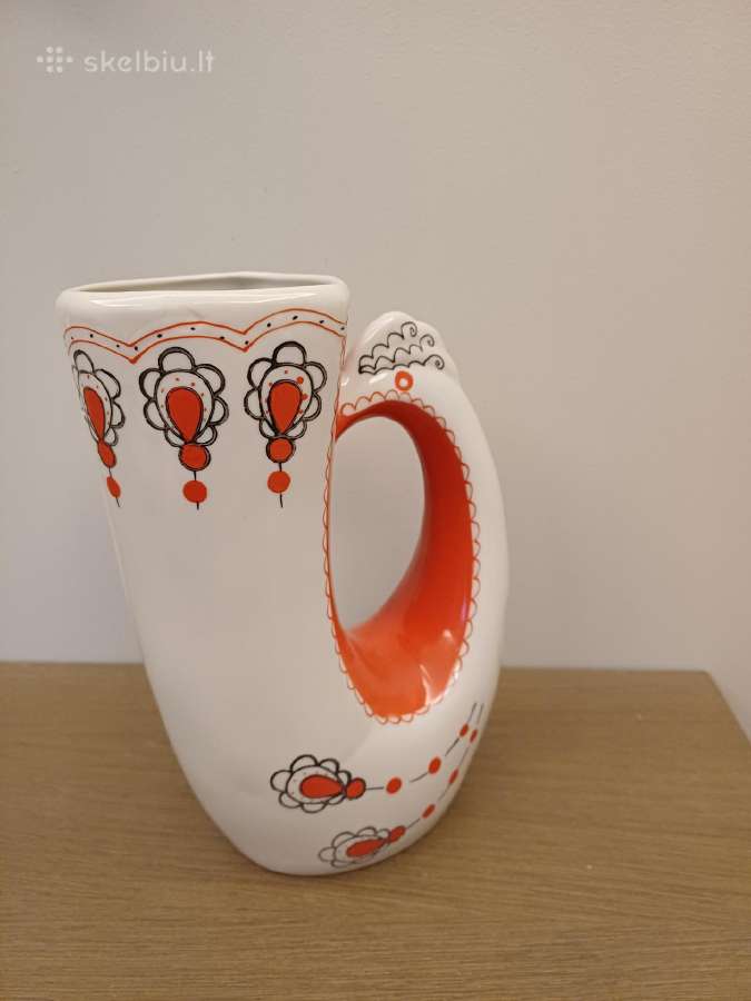 Tarybinių laikų porcelianinė vaza, aukštis-19.5cm. - nuotraukos Nr. 2