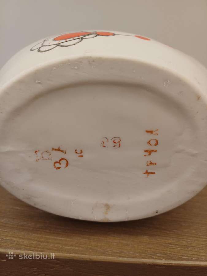 Tarybinių laikų porcelianinė vaza, aukštis-19.5cm. - nuotraukos Nr. 5