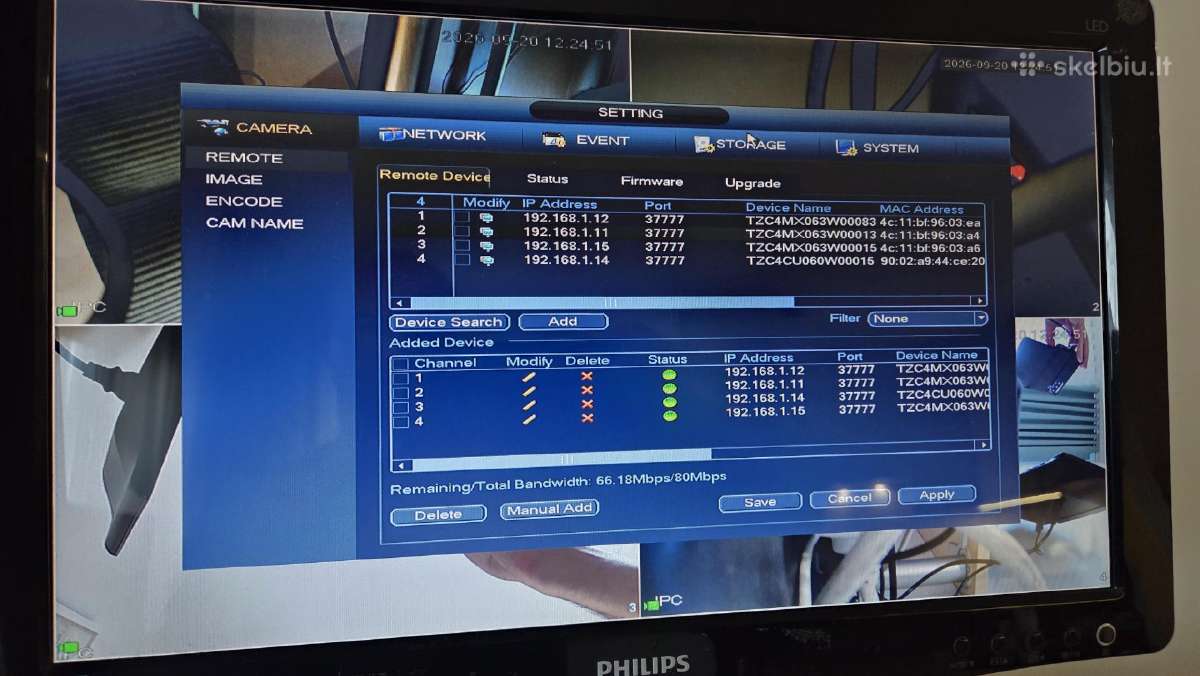 Įrašymo įrenginys Dahua Dh-nvr4104 su HDD 2tb - nuotraukos Nr. 9