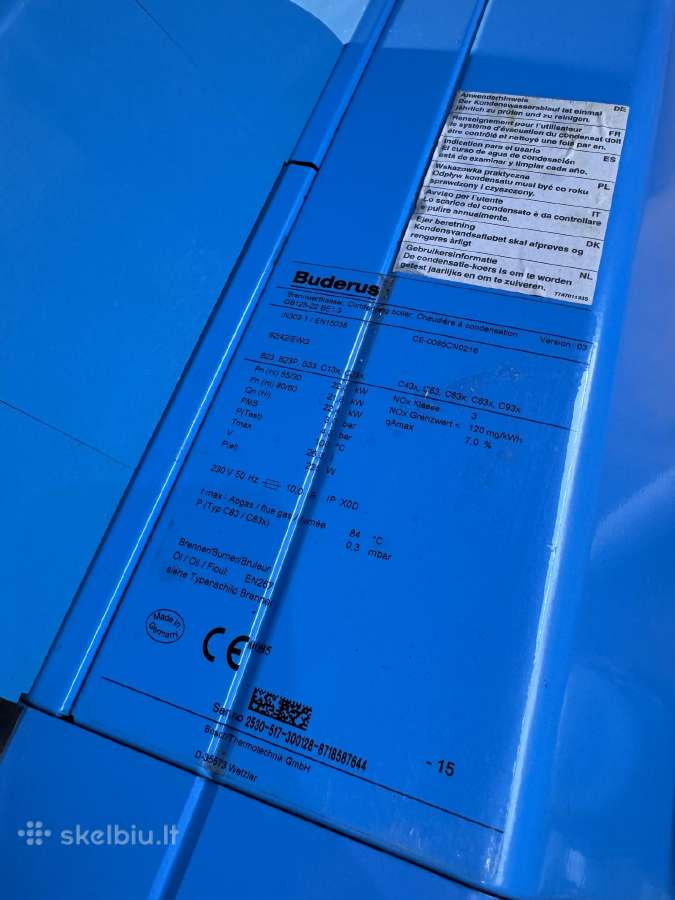 Buderus gb125 22kw - nuotraukos Nr. 3