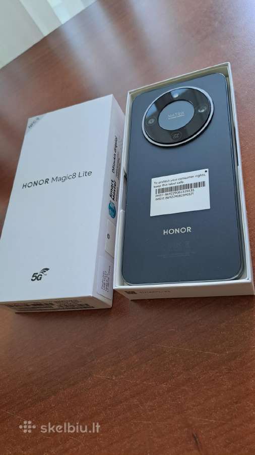 Skubiai Naujas Nenaudotas Honor Magic8 Lite 512gb - nuotraukos Nr. 2