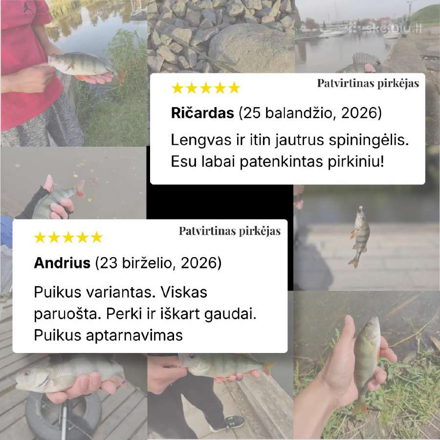 Spiningo komplektas ešeriams (Naujas) - nuotraukos Nr. 5