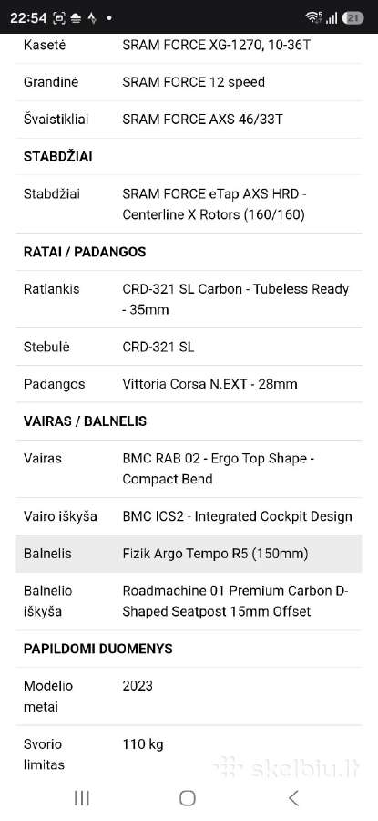 BMC Roadmachine 01 Four - nuotraukos Nr. 22
