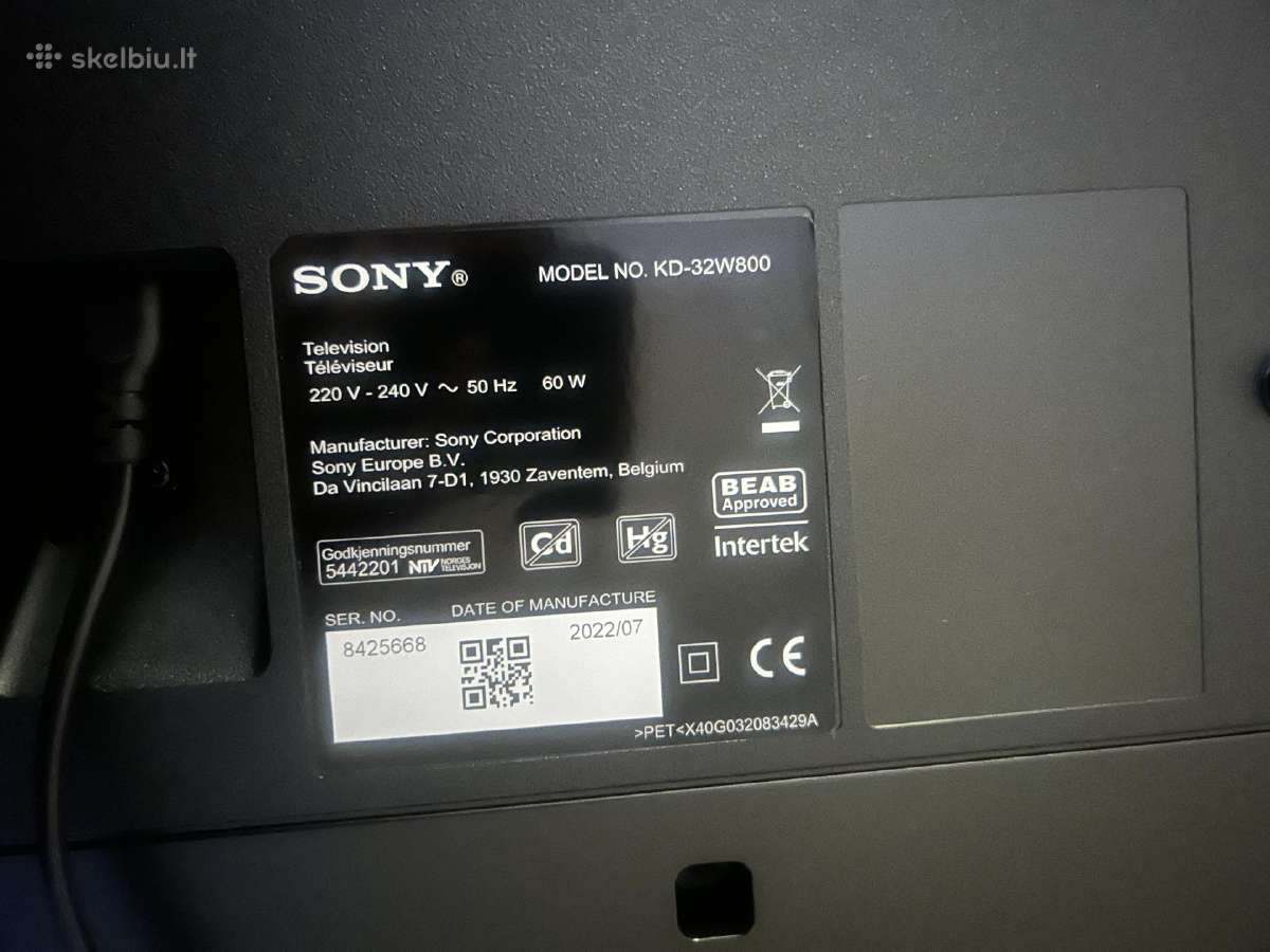 Televizorius Sony - nuotraukos Nr. 4