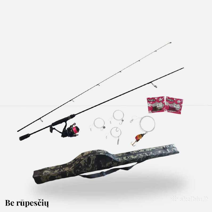 Spiningo komplektas ešeriams (Naujas) - nuotraukos Nr. 2