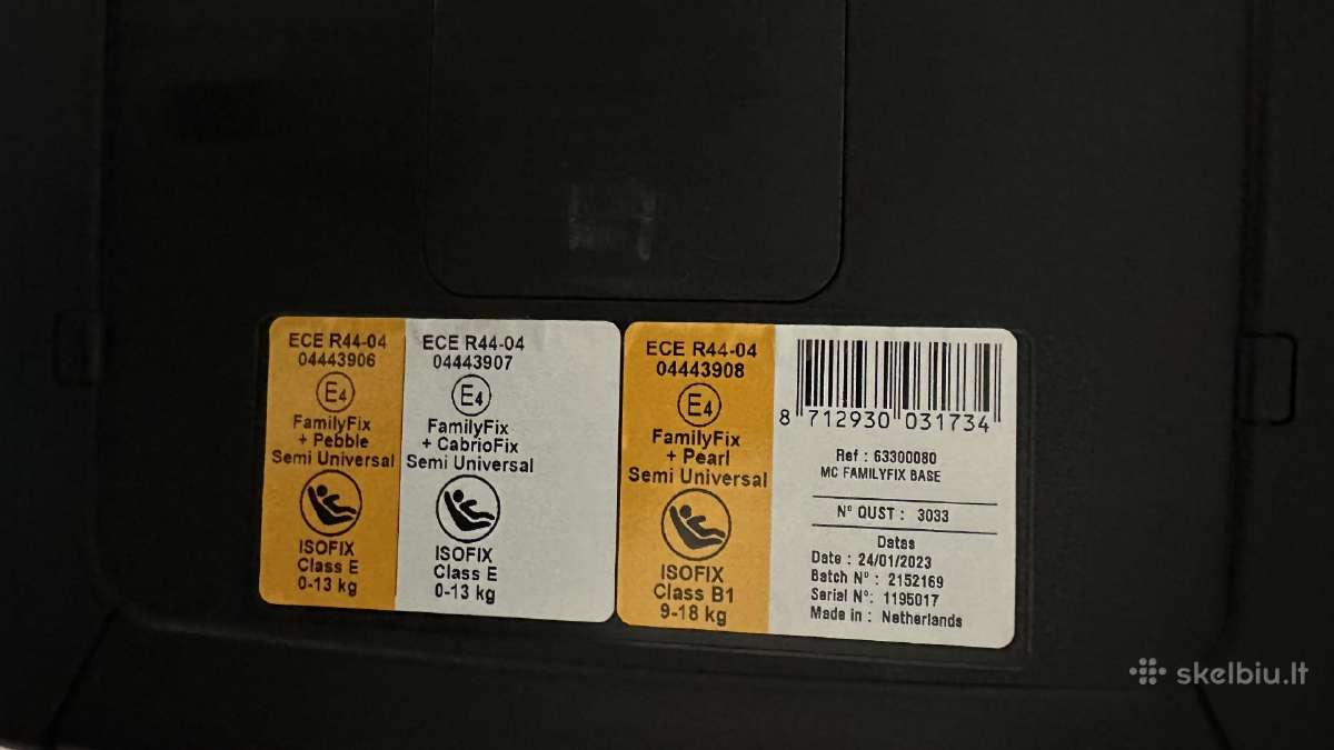 Maxi-cosi Familyfix Isofix automobilinės kėdutės - nuotraukos Nr. 2