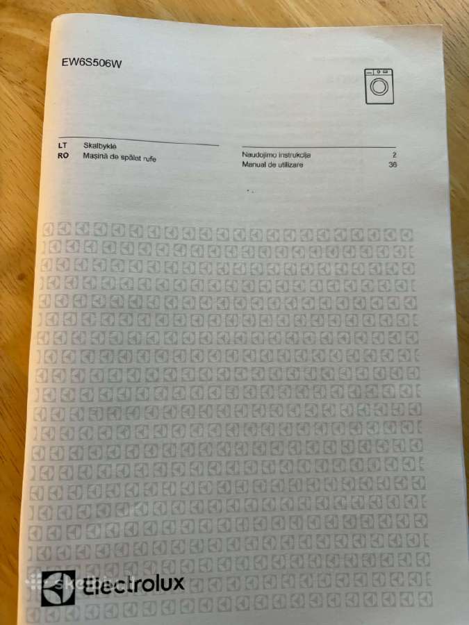 Skalbimo masina Elektrolux - nuotraukos Nr. 3