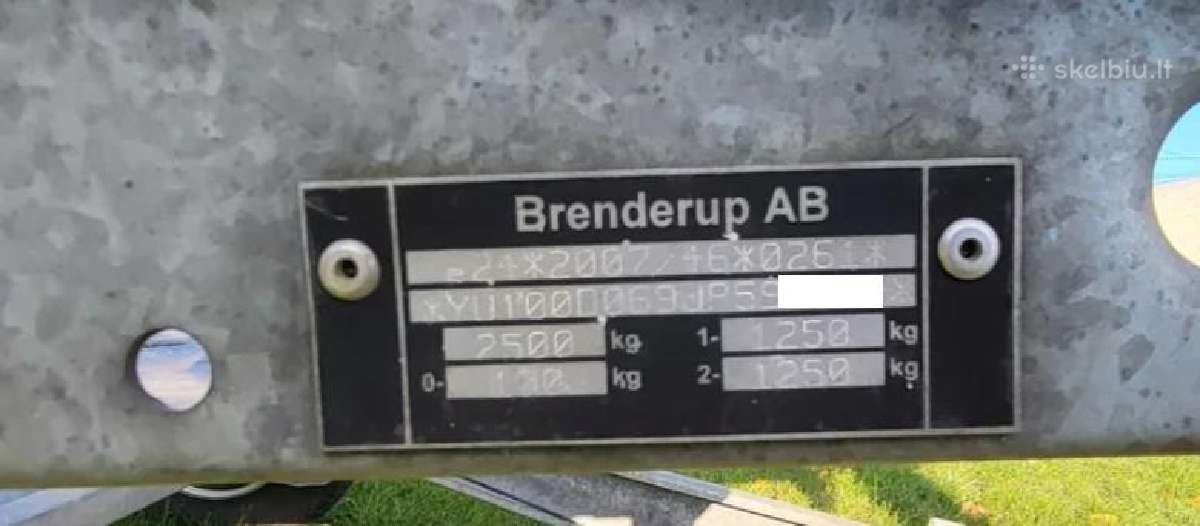 Traliukas Brenderup, tralas , priekaba - nuotraukos Nr. 5