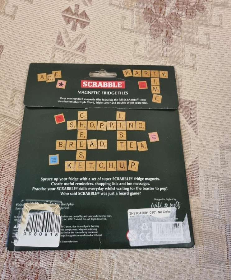 Scrabble magnetukų rinkinys - nuotraukos Nr. 2