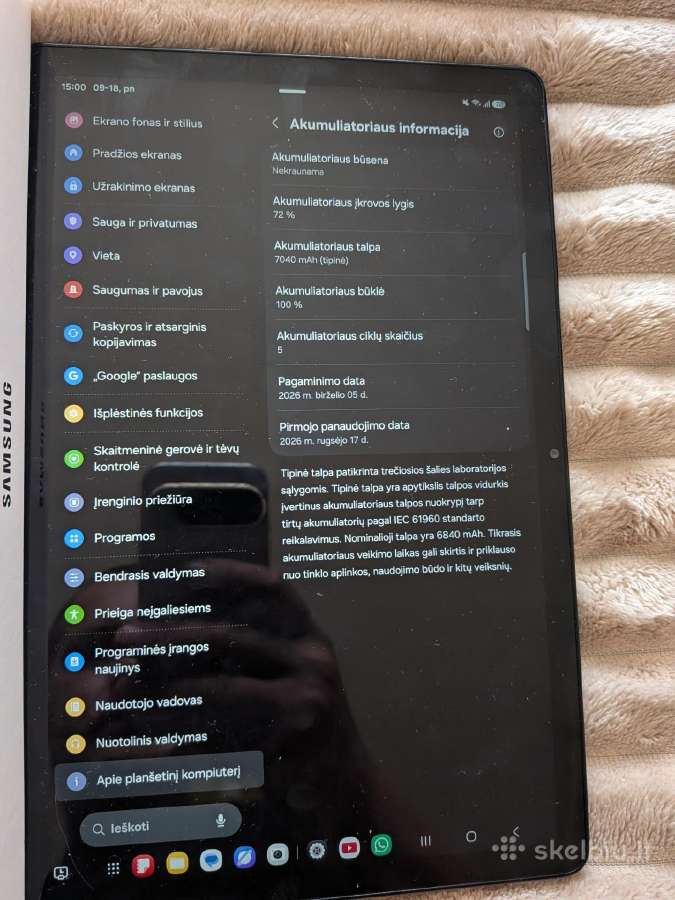 Samsung Galaxy Tab A11+ 128gb/5G - nuotraukos Nr. 3