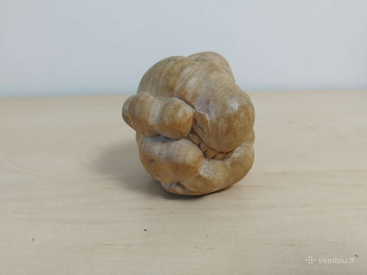 Mažesne medinė statulėlė ,Verkiantis Buda'' - nuotraukos Nr. 2