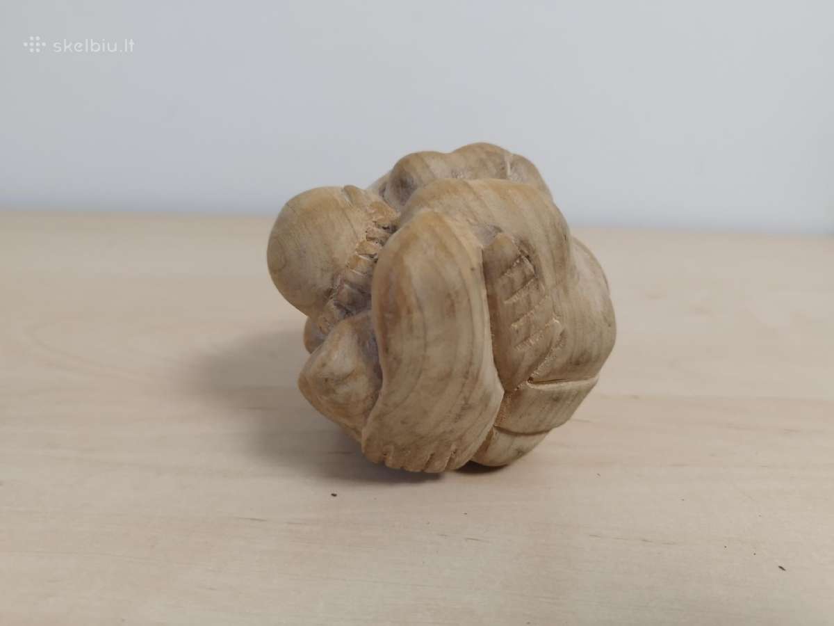 Mažesne medinė statulėlė ,Verkiantis Buda'' - nuotraukos Nr. 7