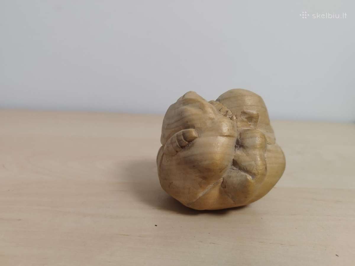 Mažesne medinė statulėlė ,Verkiantis Buda'' - nuotraukos Nr. 10