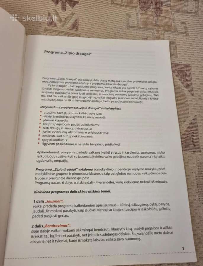 Programos Zipio Draugai metodinė medžiaga tėvams - nuotraukos Nr. 2