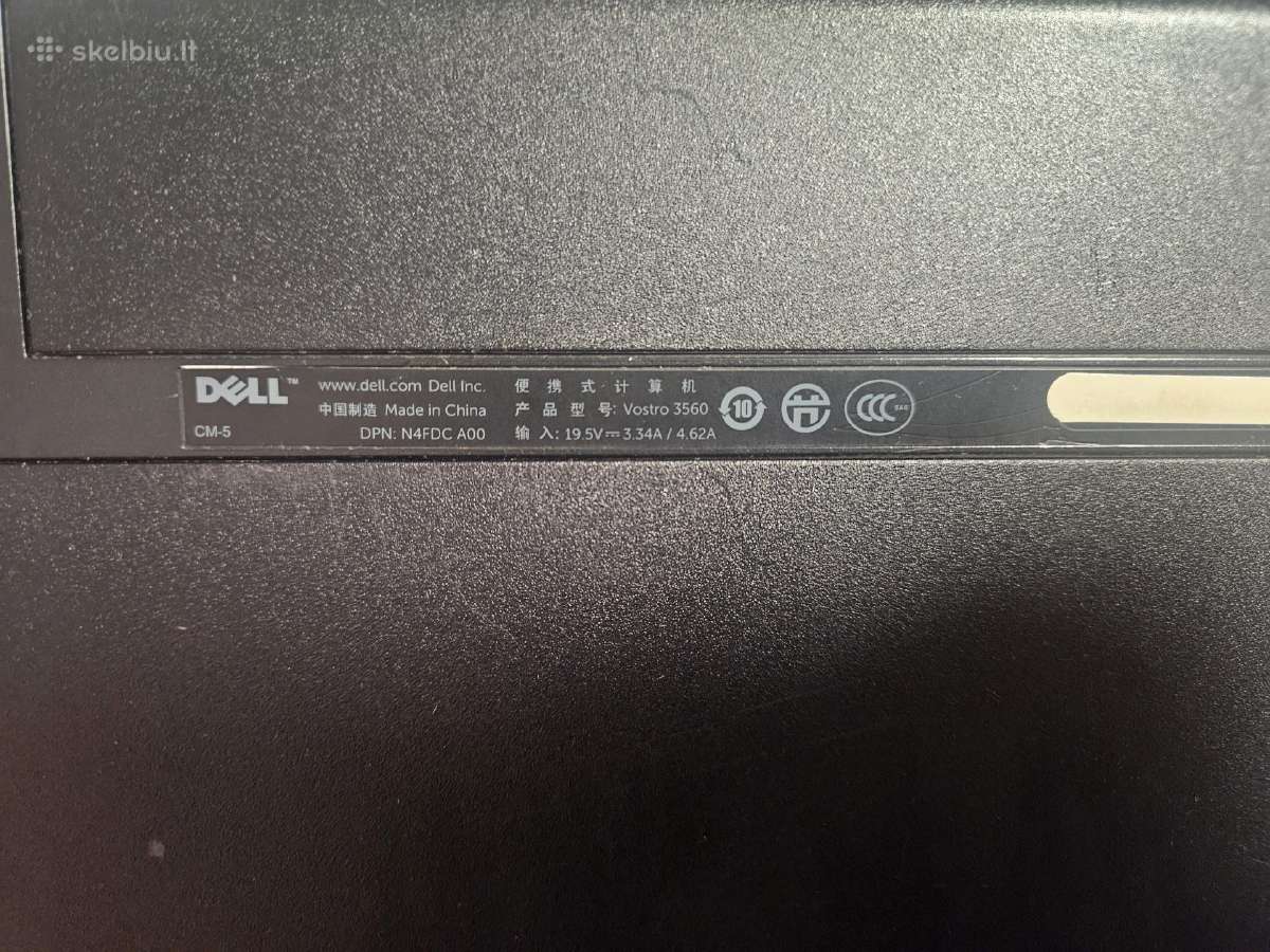 Dell Vostro 3560 (Intel Core i3) - nuotraukos Nr. 3