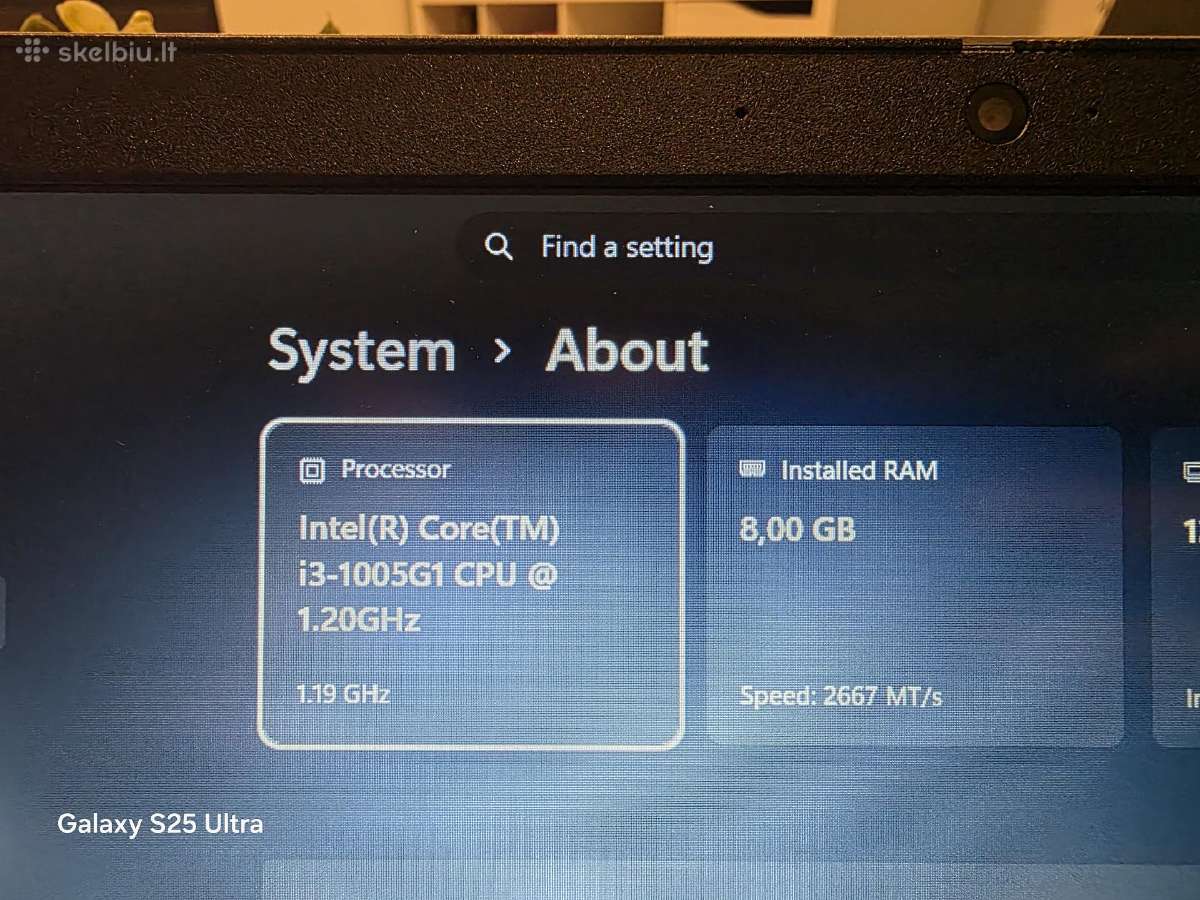 Lenovo Ideapad 3 15iil05 i3 - nuotraukos Nr. 7