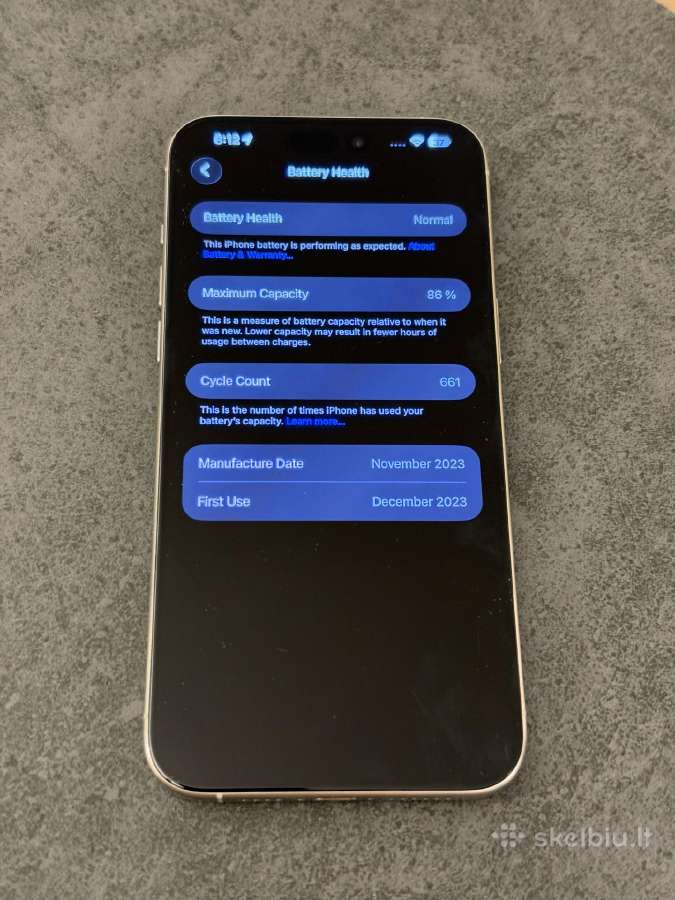 iPhone 15 Pro Max 256gb - nuotraukos Nr. 3