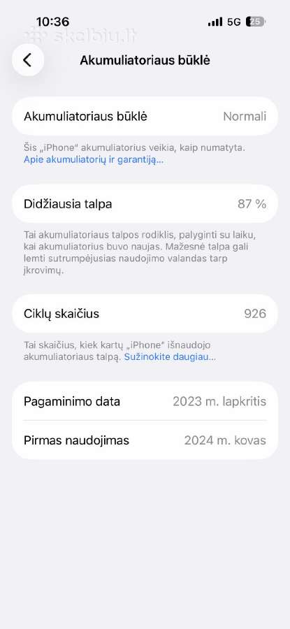 iPhone 15pro 512gb - nuotraukos Nr. 8