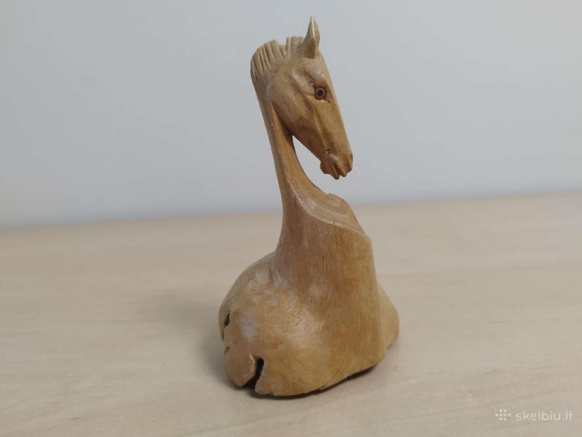 Medinė arklio figūrėlė - nuotraukos Nr. 4