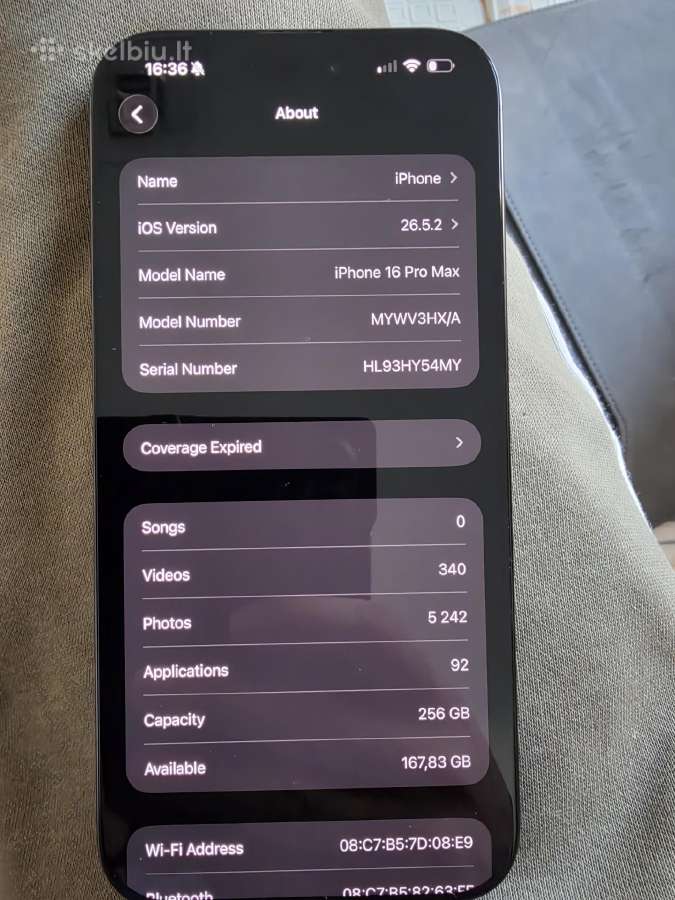 Apple iPhone 16 Pro Max 256gb - nuotraukos Nr. 8